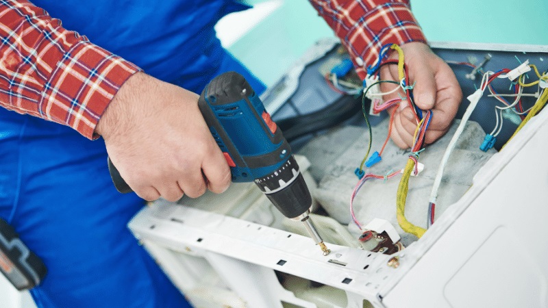 Söğütlü Çetintaş Çetintaş çamaşır makinesi kart tamiri – Su almama arızası orijinal parça ile giderildi. - Teknik servis örneği